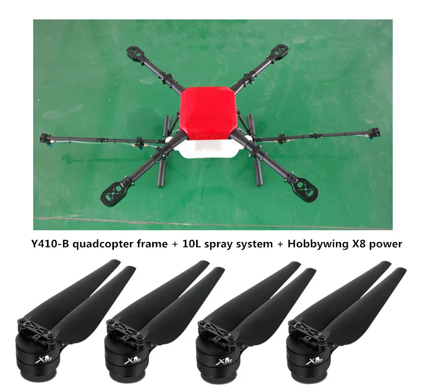 Y410 10L сельскохозяйственный распыляющий Дрон водонепроницаемая платформа полета
