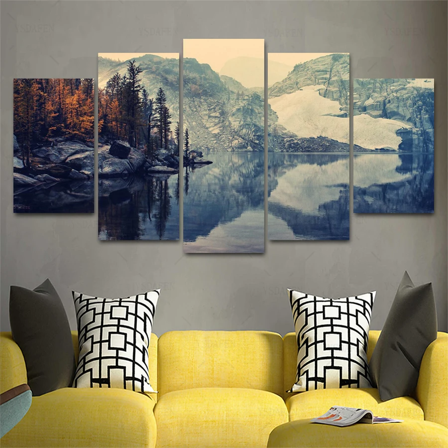 

HD print olieverf Film modulaire foto Scenery poster kind room decor woondecoratie 5 stks canvas art z519