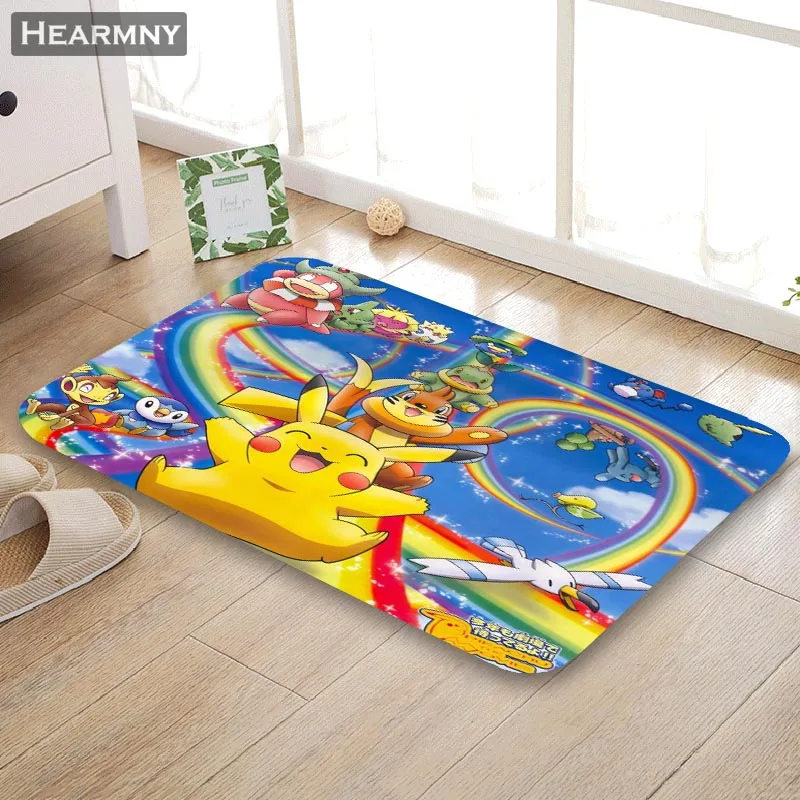 HEARMNY Новое поступление коврик Pokemon Аниме Коврик для дома машина сделанный Противоскользящий Коврик Гостиная/Прихожая ванна коврик для детей подарок - Цвет: 1