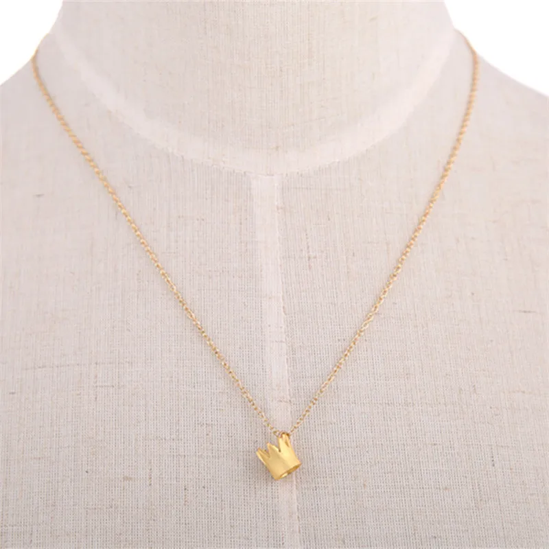 Золотые короны подвески для ожерелья доступны в двух цветах золотые и