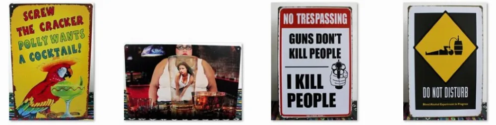 

Free shipping 100 pieces / lot wholesale metal signs, metal wall art bar signs , bar pub wall art decor ,30X20CM