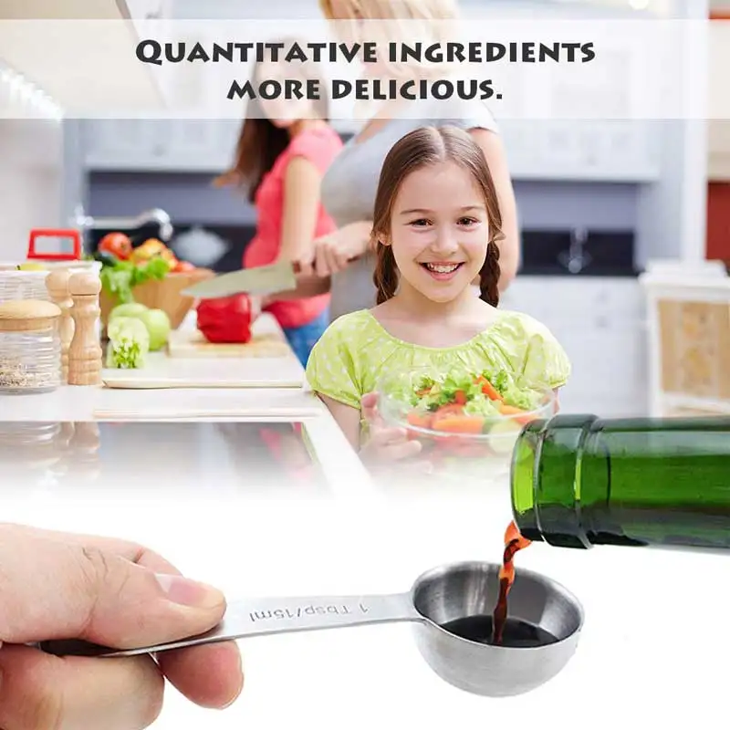 Кухонный прибор из нержавеющей стали для измерения 6 цветов приправа выпечки