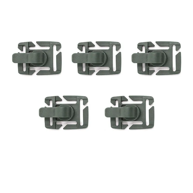 5Pcs Armygreen Хомут для шланга для воды, рюкзак, прикрепляется к сети, гидратация, гидротранкционный пузырь, трубка для питья, зажим, Молл, тесьма, тактическая Пряжка, Открытый лагерь - Цвет: 5Pcs Armygreen