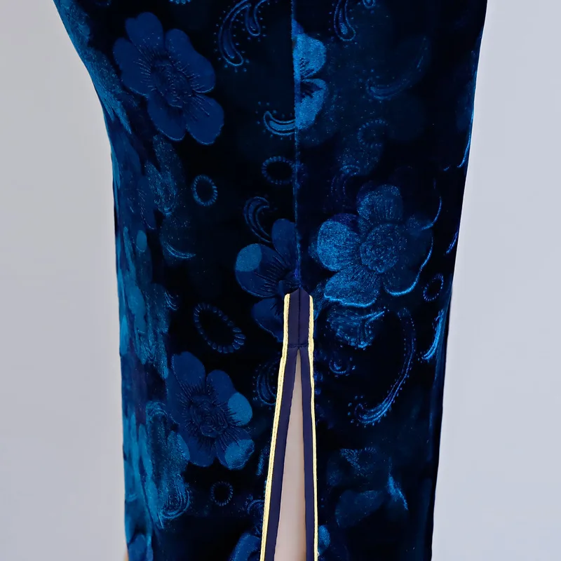Модные женские туфли 'размеры s и m ini Cheongsam Весна новое поступление китайский Стиль велюр элегантное платье Qipao Vestidos Размеры s m L XL XXL XXXL 4XL