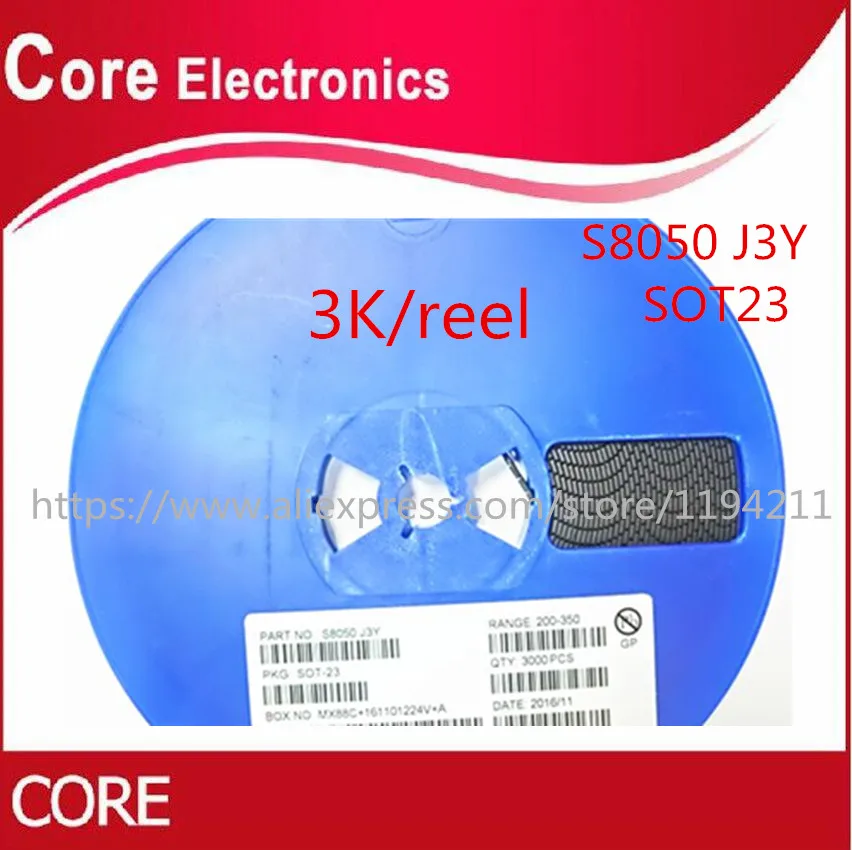 3000 шт. S8050 J3Y NPN SOT 23 SMD транзистор|Транзисторы| |