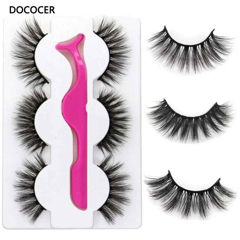 3 пары накладных ресниц пушистые Толстые Длинные Накладные ресницы для глаз с 1