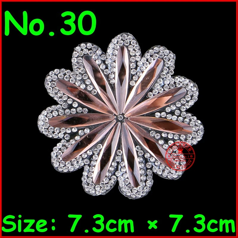 1 шт. Блестящий патчи для цветов стразы с горячей фиксацией термоклейкие Стразы