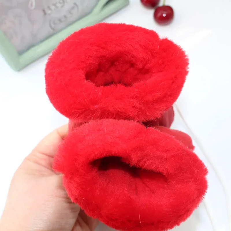 Теплые детские перчатки из натуральной кожи для мальчиков и девочек с овечьим