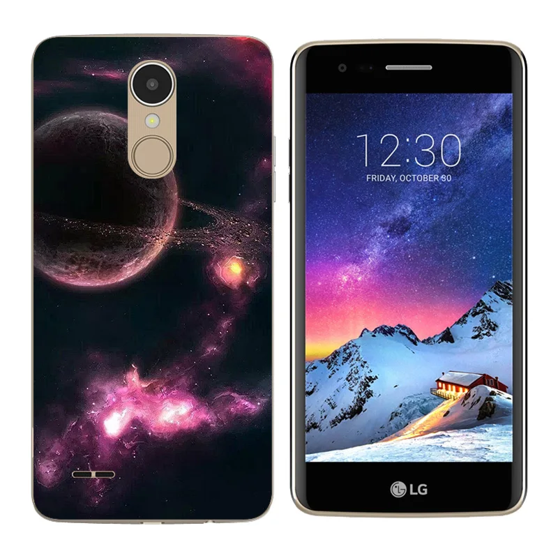 Для Coque LG K8 2017 чехол для телефона пары 5 0 дюйма с треугольным принтом мягкая задняя