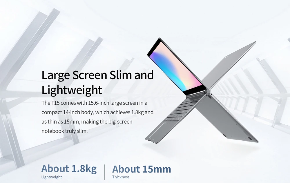 Ноутбук Teclast F15 15,6 ''Windows 10 Intel N4100 четырехъядерный 1,1 ГГц 8 Гб ОЗУ 256 ГБ SSD 5500 МП фронтальная камера HDMI мАч
