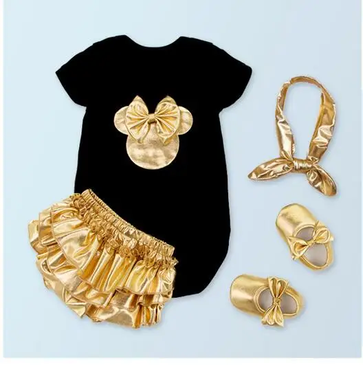 4 компл./лот одежда для маленьких девочек комплекты одежды из предметов черные