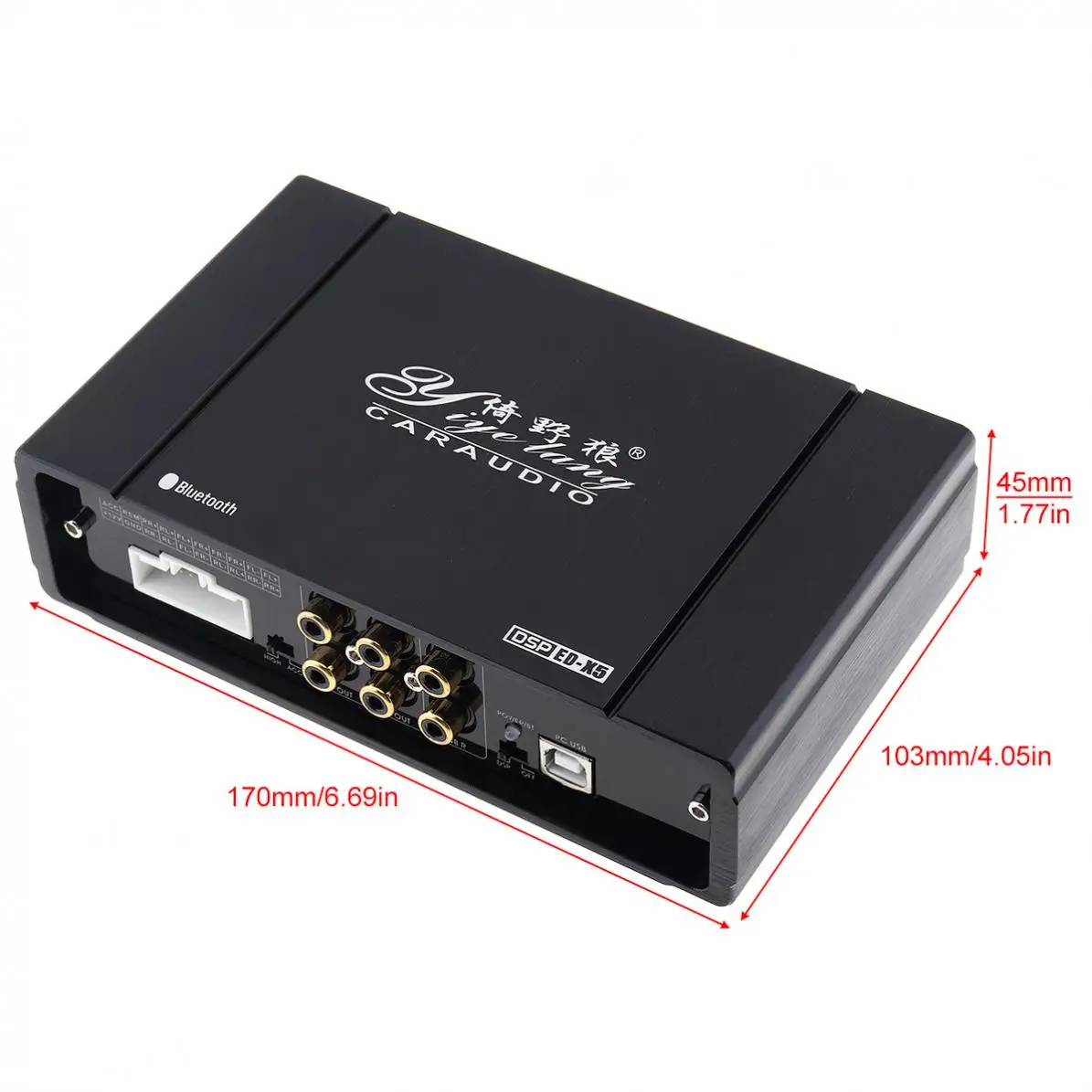31 полоса 4x60 Вт Bluetooth WIFI Автомобильный цифровой аудио процессор DSP Усилитель