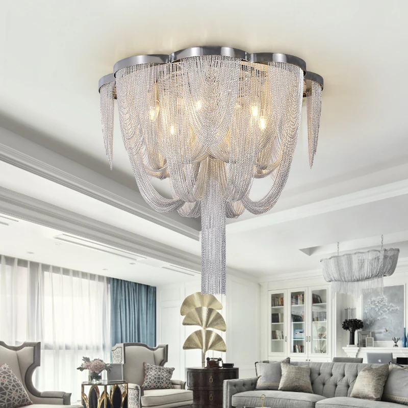 Bombilla LED incluida E14, lámpara colgante moderna de aluminio, para comedor, Hotel y dormitorio