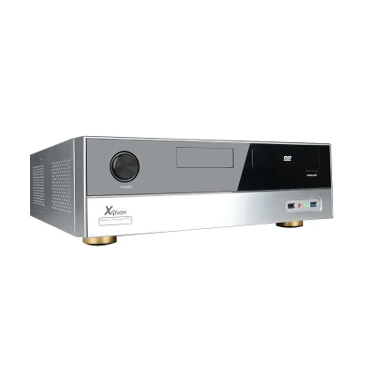 Горизонтальный ATX HTPC чехол для компьютера ITX чехол для домашнего кинотеатра Настольный игровой ящик кронштейн алюминиевый корпус материнская плата PSU - Цвет: Silver  Standard