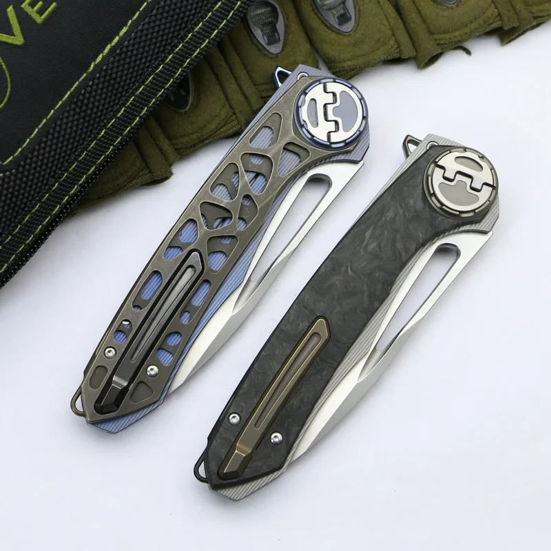 Складной нож VENOM HARPOON M390 титановый для кемпинга охоты карманный кухонный фруктов