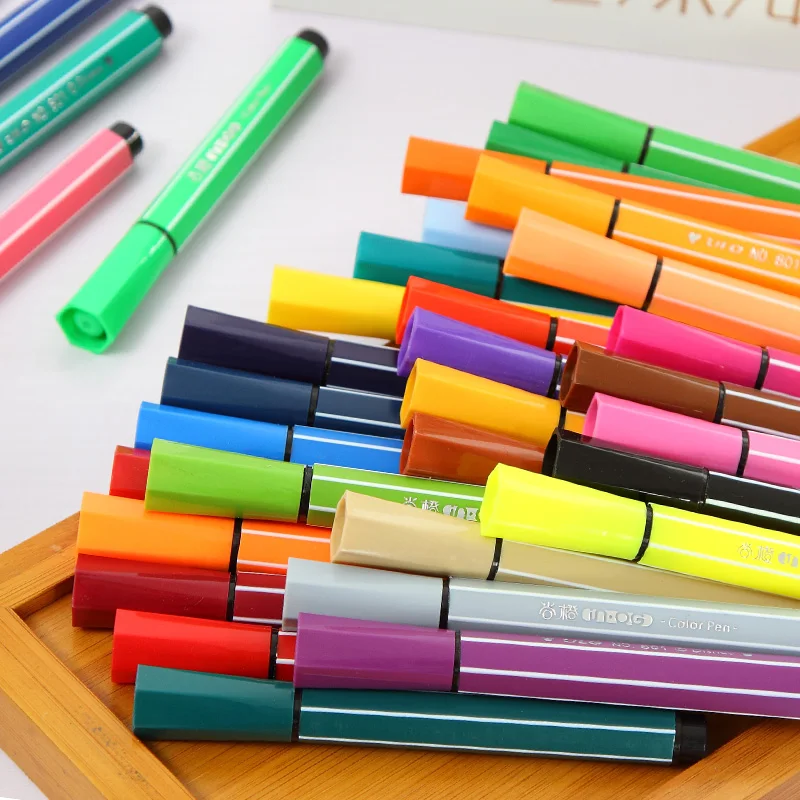 36 цветов кисть для рисования текстовыделитель детей | Канцтовары офиса и дома