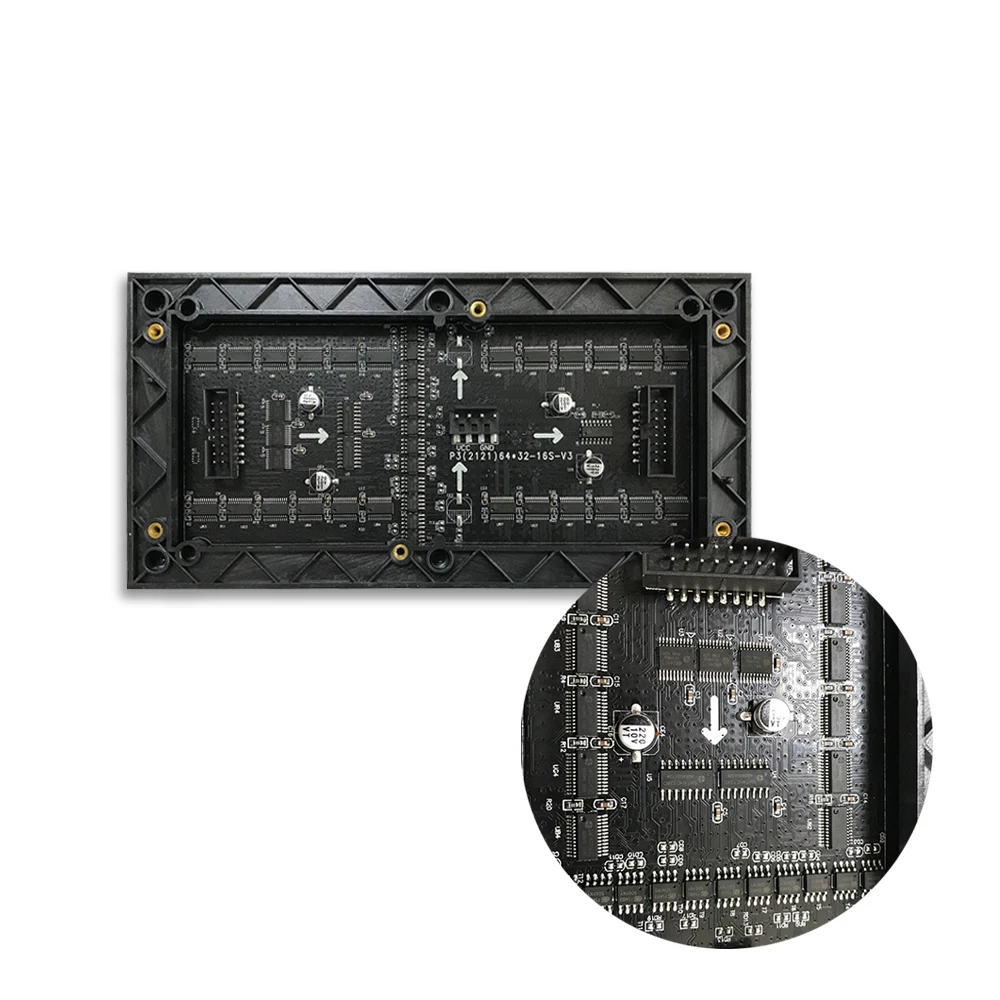 Полноцветный светодиодный модуль P3, светодиодный модуль для помещений, SMD2121 RGB, 1/16 сканирование 192*96 мм, 64*32 точка
