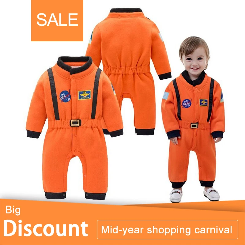 Baby Boys Astronaut Costumes Infant Halloween Costume for Toddler baby Kids Space Suit Jumpsuit infantil fantasia |