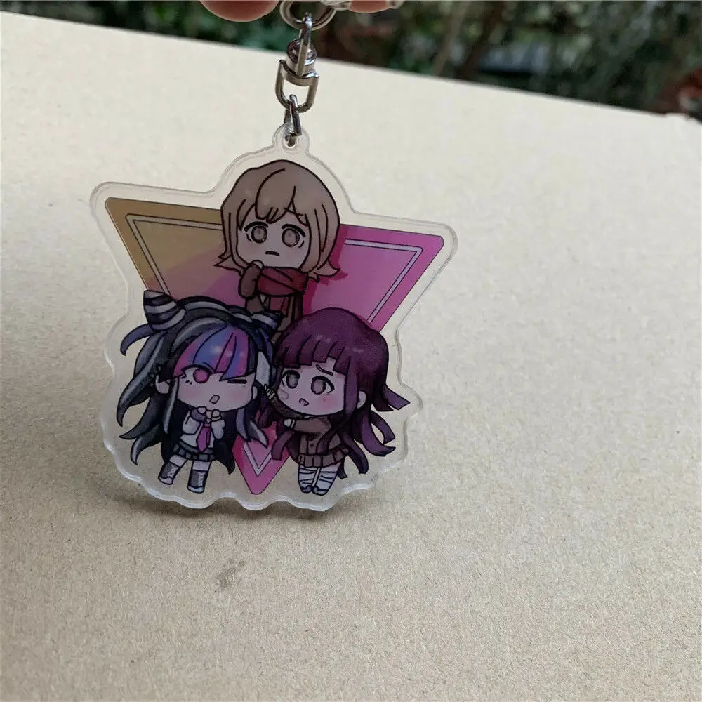 Danganronpa Naegi Makoto Kirigiri Kyouko акриловый три-брелок с изображением ангела ремешок 6 см