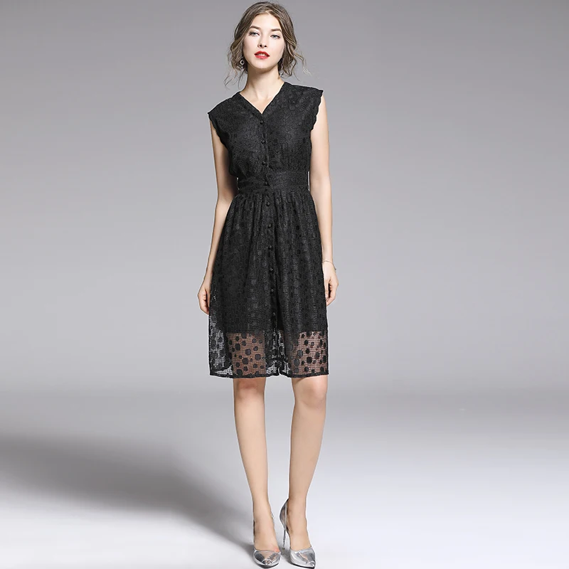 Качественное модное дизайнерское подиумное платье 2019 летнее женское без рукавов