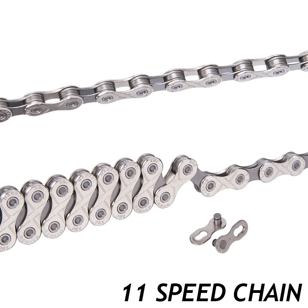 

11 Speed Bike Chain 11S 22S 33S 116L for MTB Mountain Bike Road Bike Durable Silver Gray Chain for Shimano SRAM System