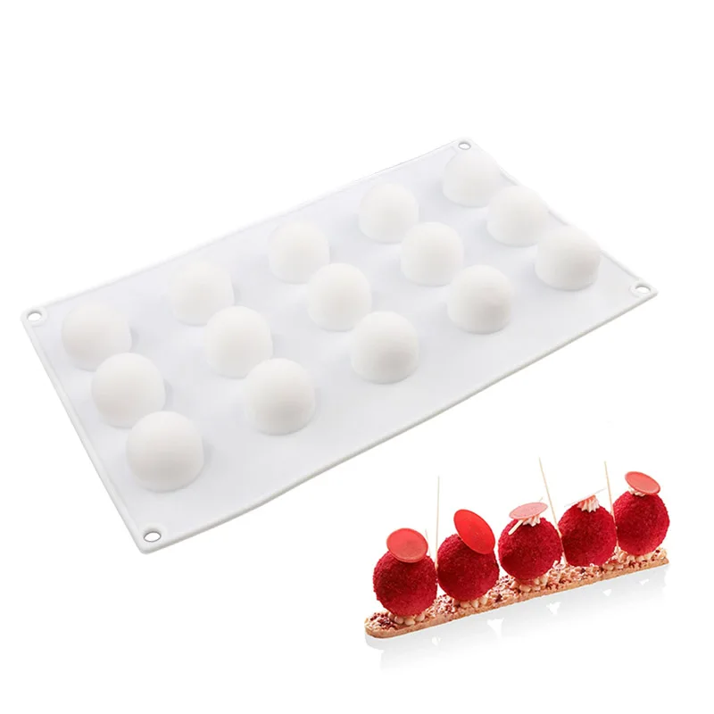 Круглая силиконовая мини форма в форме шара для 3D помадки|Формы тортов| |