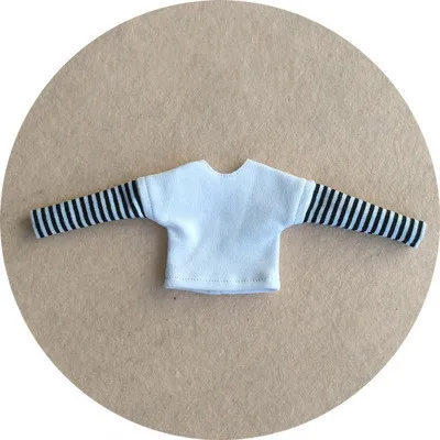 Tshirt4 Кукла Blyth одежда футболка с длинными рукавами/комбинезон штаны для Pullip OB24 azone ob22 Blyth джинсы для Barbi 1/6 аксессуары для кукол - Цвет: Tshirt4