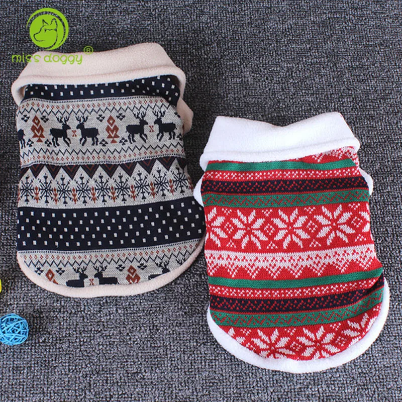 Рождественская Одежда для собак зимняя одежда домашних животных пальто