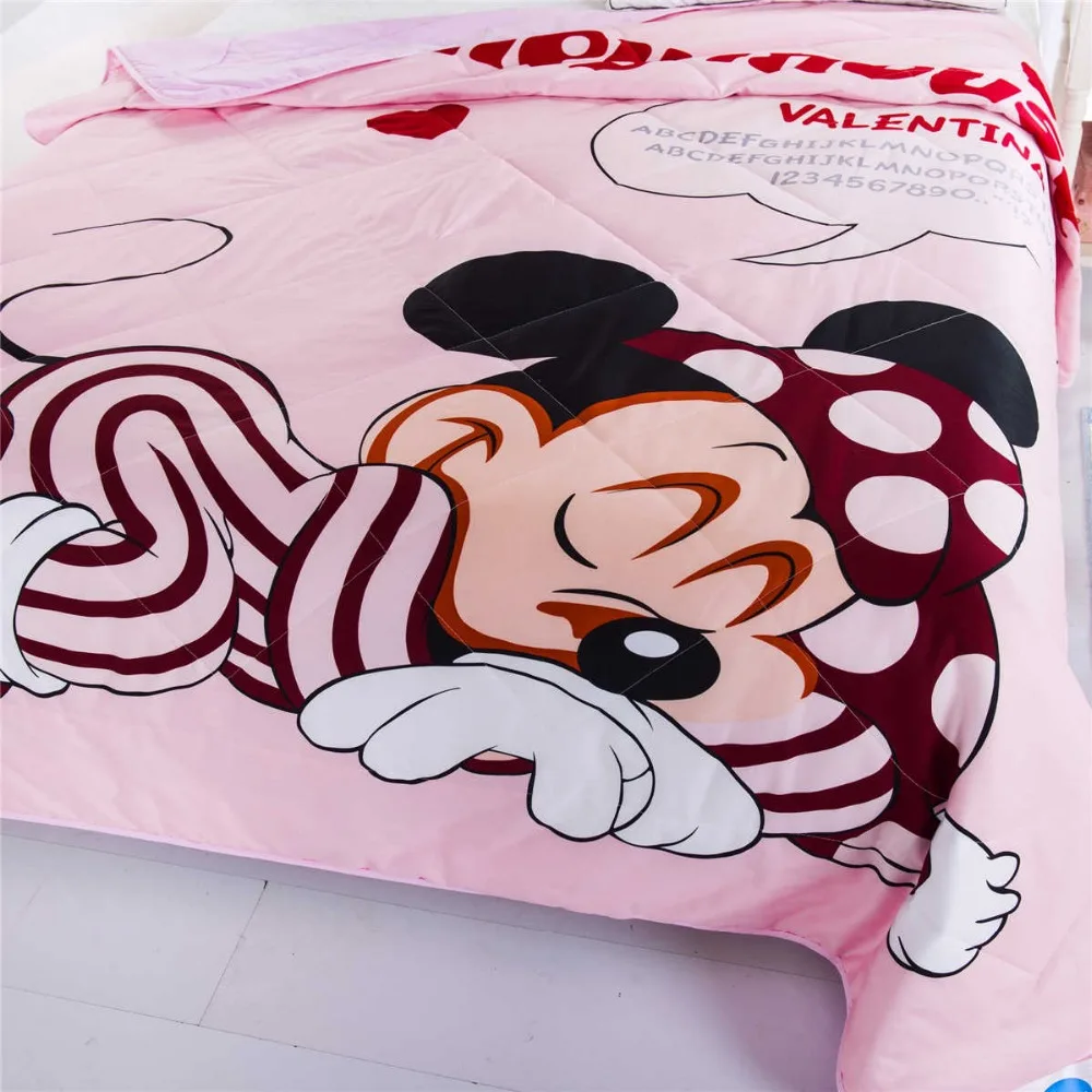 Розовая мечта Минни Маус летние одеяла для детей девочек Дисней характер