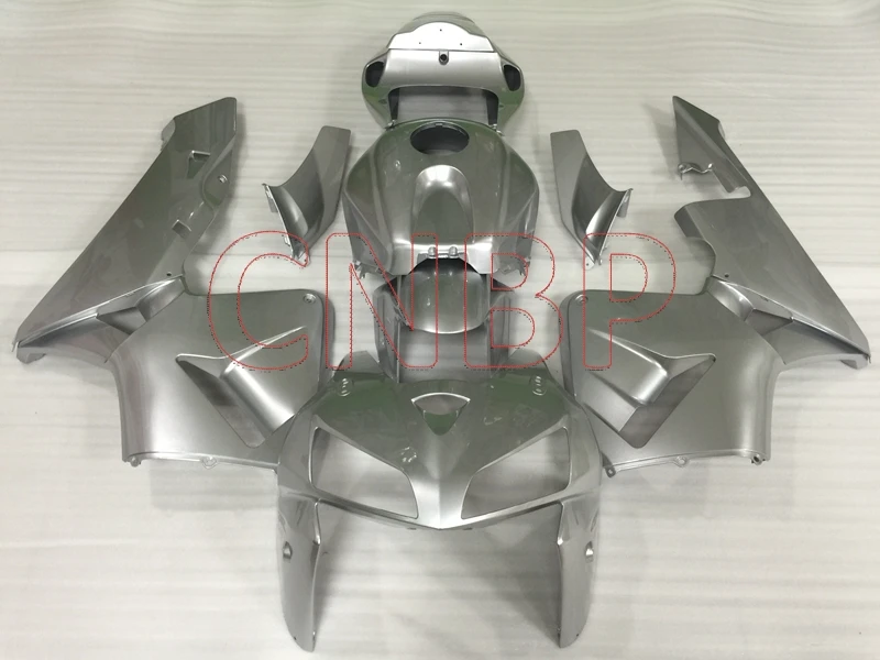 Комплекты обтекателей CBR 600 RR 2005 2006 серебристо серый обтекатель для Honda CBR600RR 06 Abs