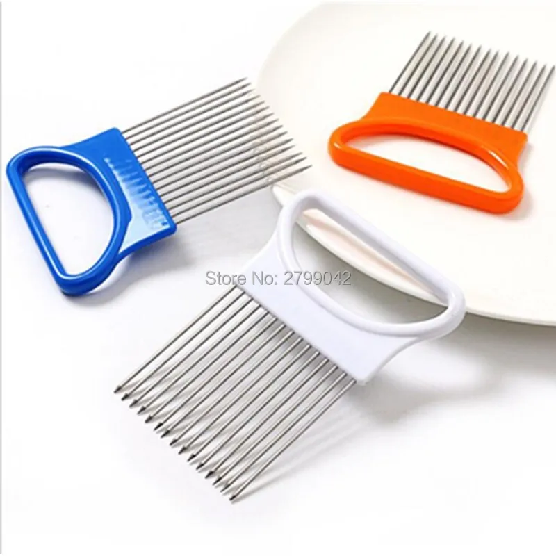 Оптовая продажа легкий разрез лук держатель вилка из нержавеющей стали +