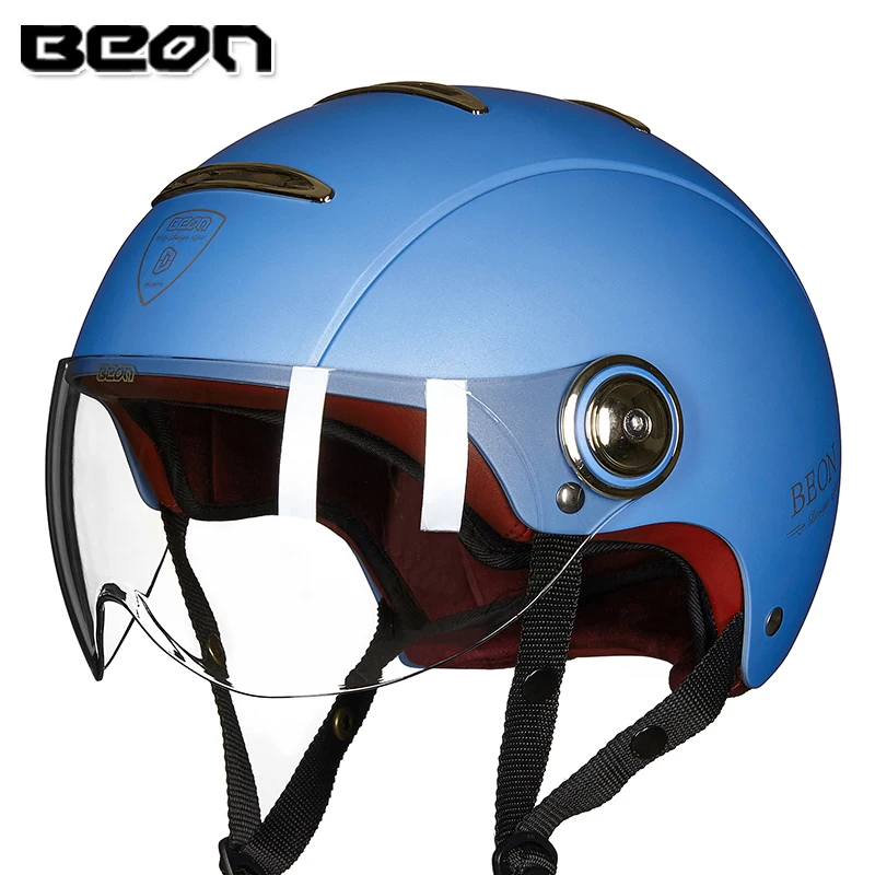 BEON мотоциклетный шлем скутер с открытым лицом Casque Capacete Casco Moto шлемы для мужчин и