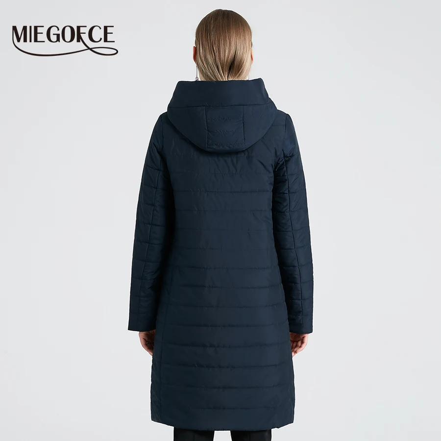 MIEGOFCE 2020 Весенняя Осенняя Коллекция Женская Куртка с Изогнутой Молнией Женское
