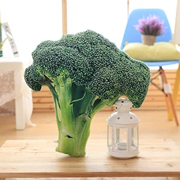 Broccoli Мягкие плюшевые подушки в виде овощей еда игрушки брокколи маленькая зелень китайская капуста картофель реалистичные реквизит декор друг подарок - Цвет: Broccoli