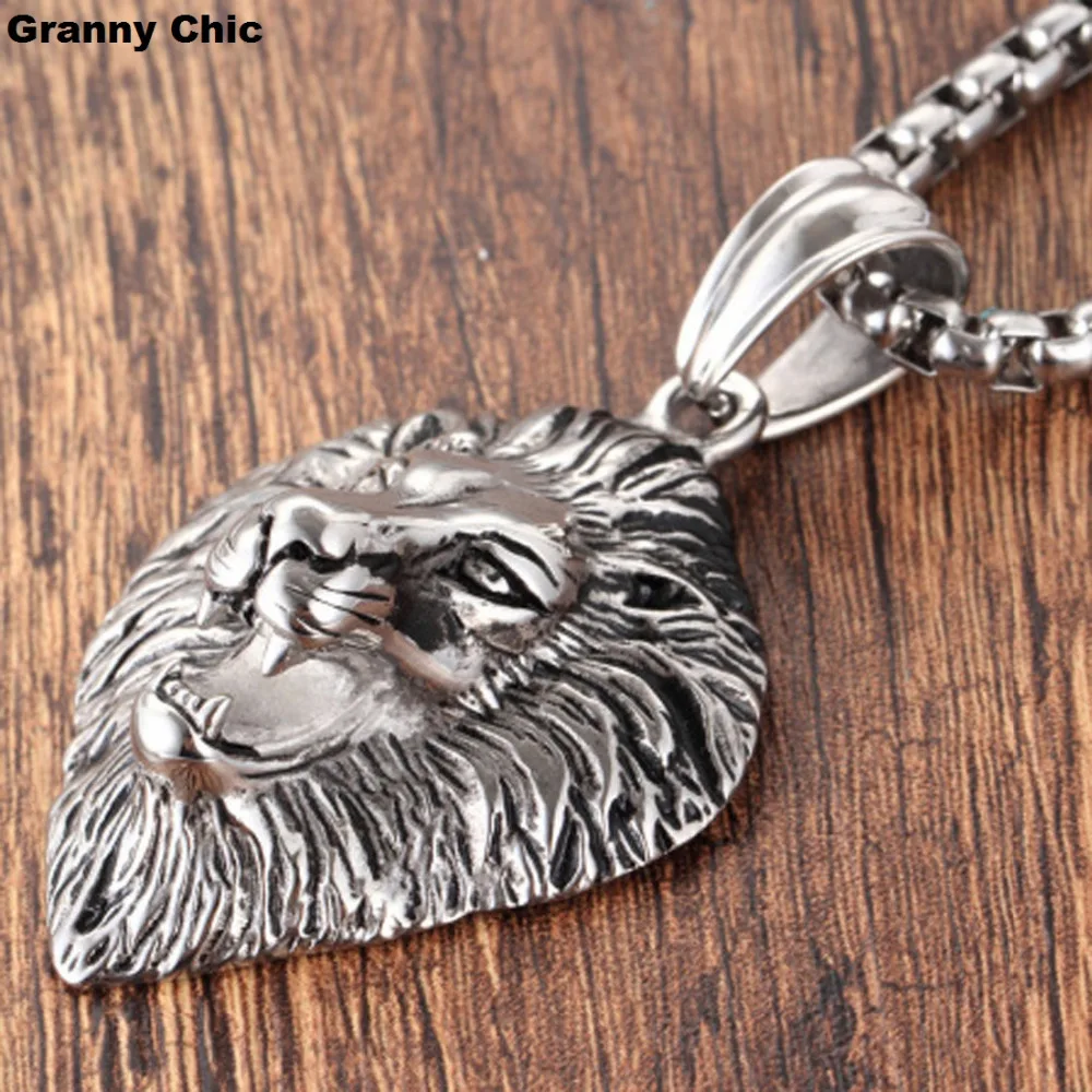 Мужское ювелирное изделие хит продаж серебряное готическое ожерелье из