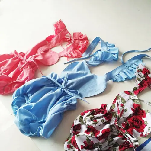 Летняя однотонная Одежда для новорожденных девочек с цветочным рисунком | Мать и