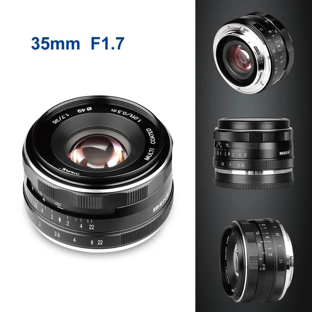 Meike 35mm f1.7 Large Aperture Manual Focus APS-C lens for Fujifilm X-T1 X-T3 X-T4 X-T20 X-T100 X-T30 X70 XM1 XA1 X-Pro1 X-Pro2 |