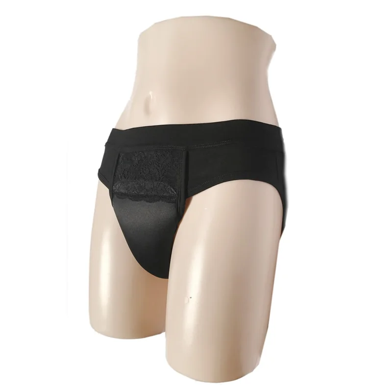 9002BLACK Комплект с кружевом трусы gaff женскую одежду, транссексуалов, TG, женскую одежду для коррекции фигуры продукты трусики человек - Цвет: 9002BLACK