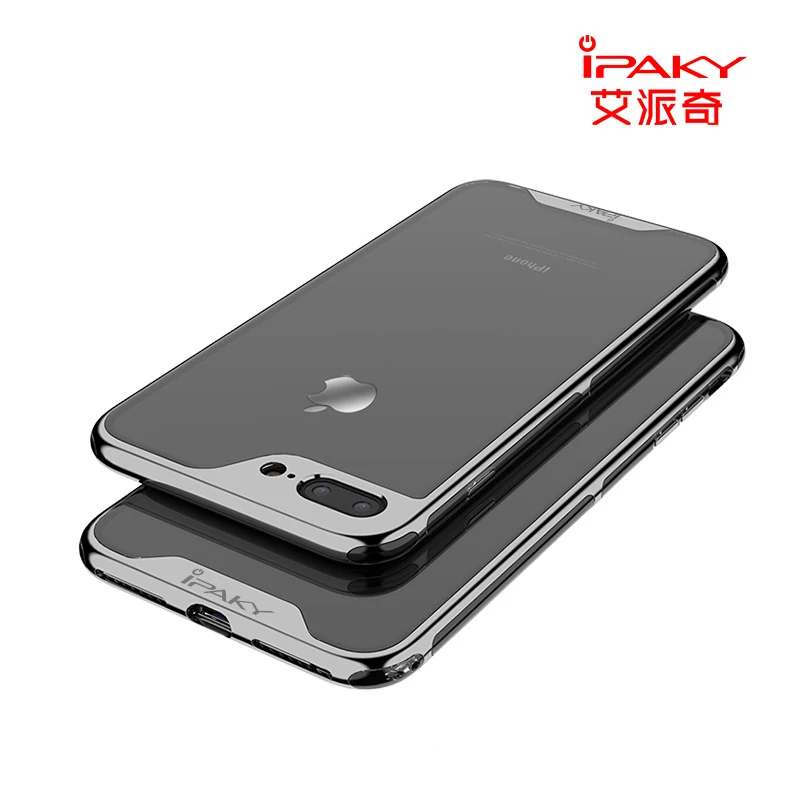 Чехол iPaky для iPhone 8 7 Plus X роскошная гальванизированная рамка из поликарбоната и