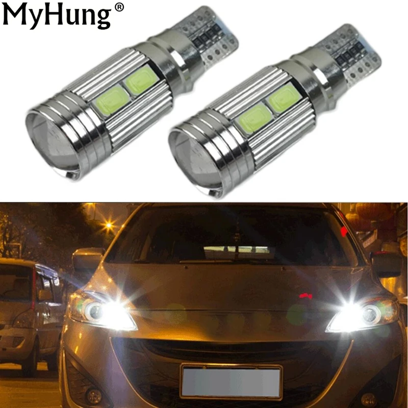 

Car LED T10 5630 LEDs W5W Auto Lamp 12V Light Bulbs With Projector Lens For Toyota Corolla Rav4 Yaris Camry Car Styling 2pcs