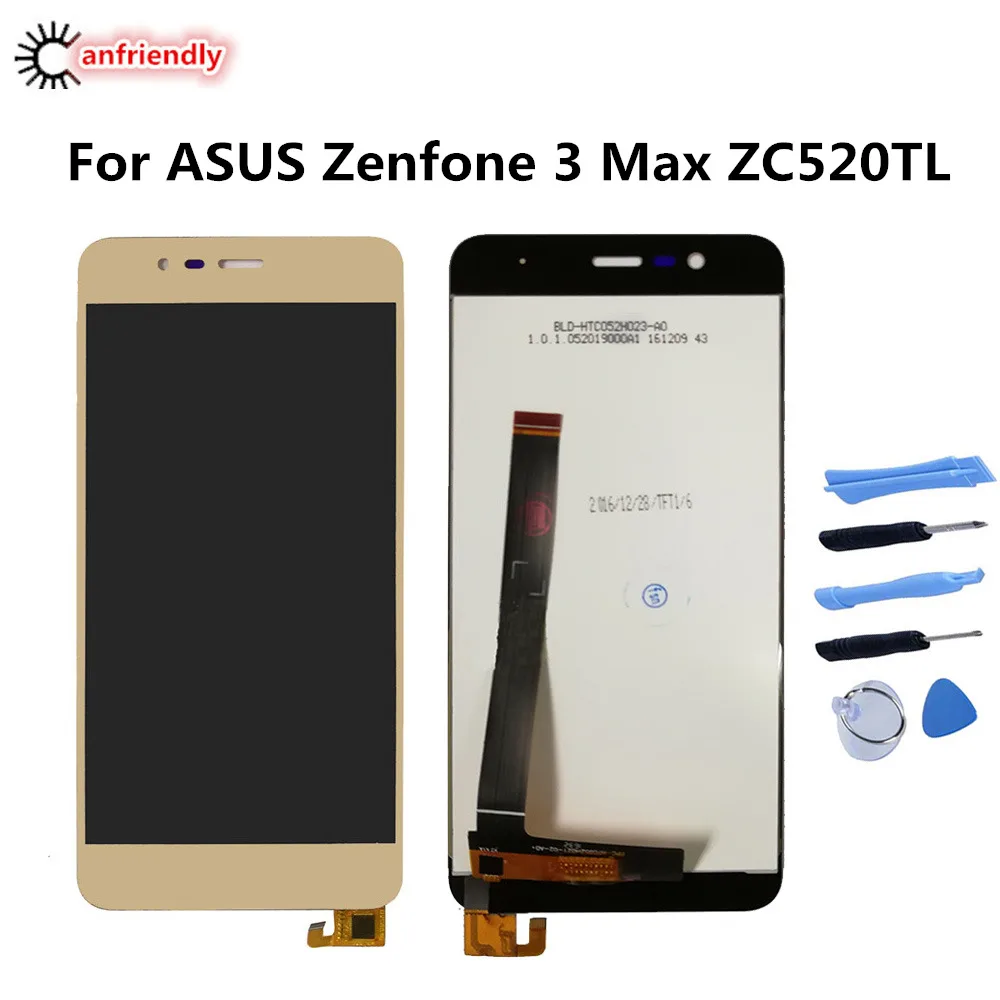 ЖК дисплей и сенсорная панель для ASUS Zenfone 3 Max ZC520TL X008D экран с дигитайзером рамкой в
