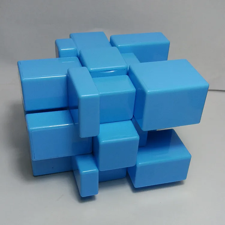 Новинка 3x3x3 ShengShou зеркальный волшебный куб Скорость головоломка розовый и синий s