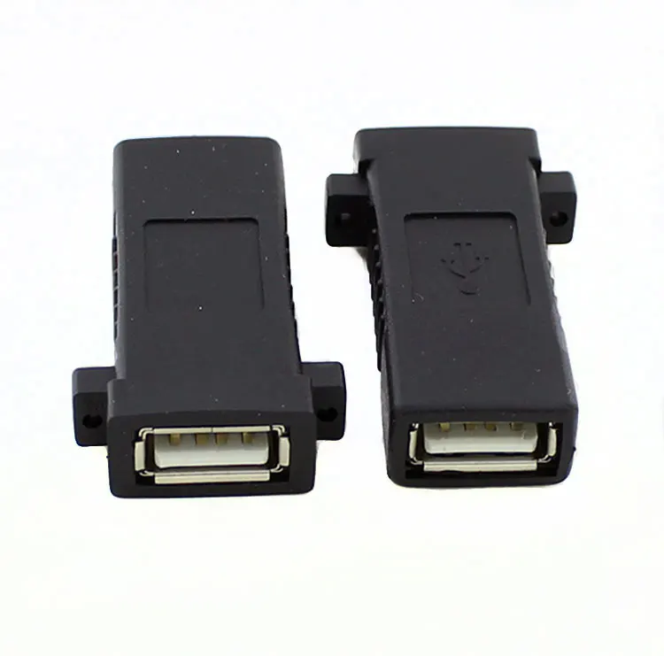 5 шт./лот крепление на панель с винтовым замком USB 2 0 Тип A гнездо F/F удлинитель