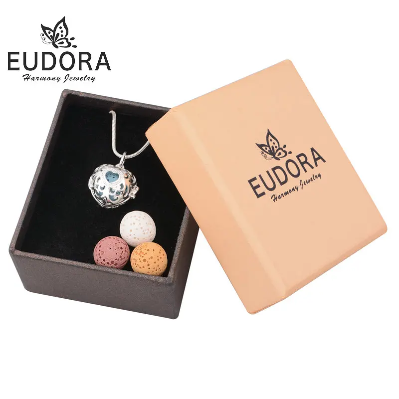Eudora 12 мм Духи Диффузор кулон ожерелье Лава подходит 7 шт. искусственный шар для