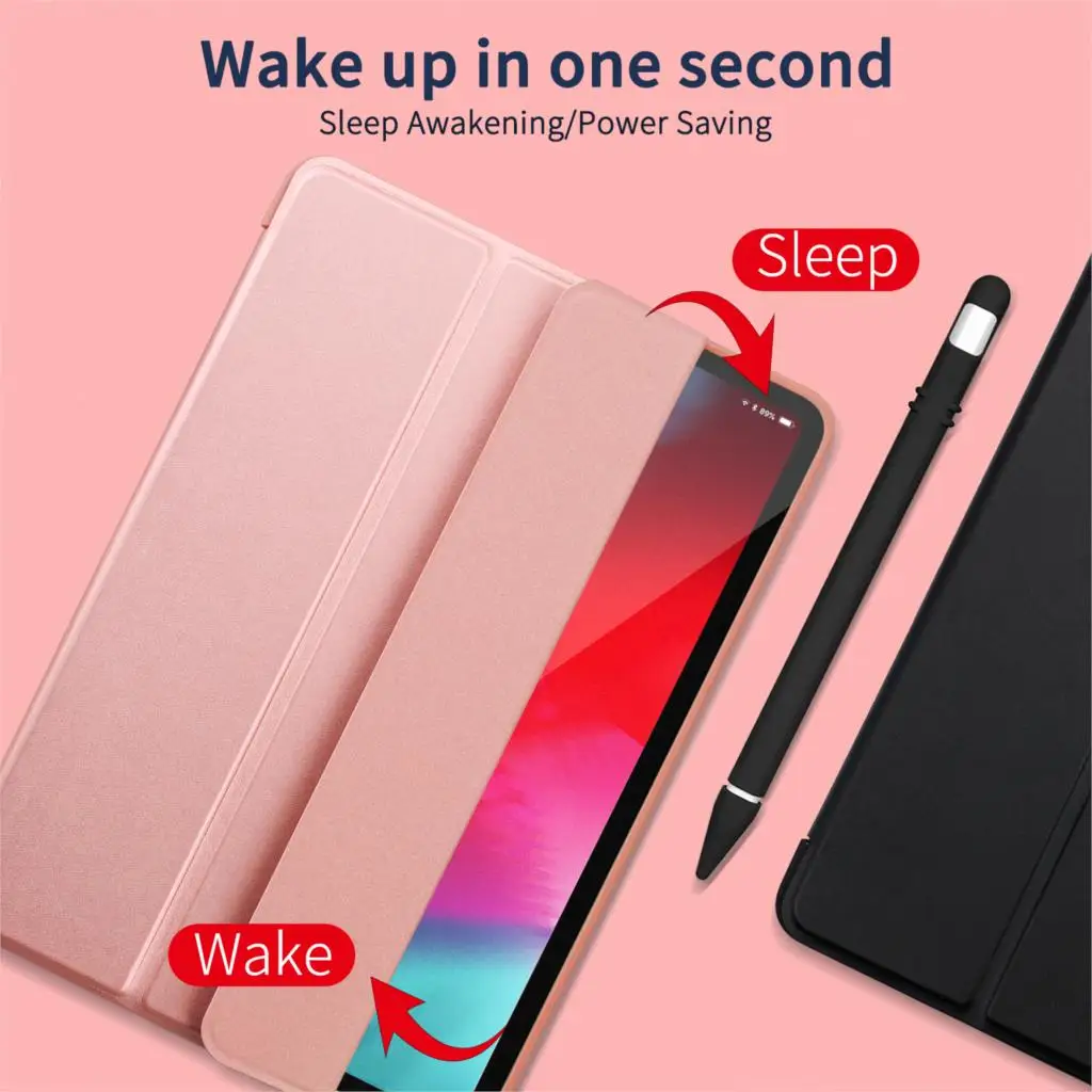Чехол GOOJODOQ для iPad Pro 11, ультра тонкий умный чехол из искусственной кожи+ мягкая задняя крышка Coque Funda для iPad Pro 11 дюймов Чехол