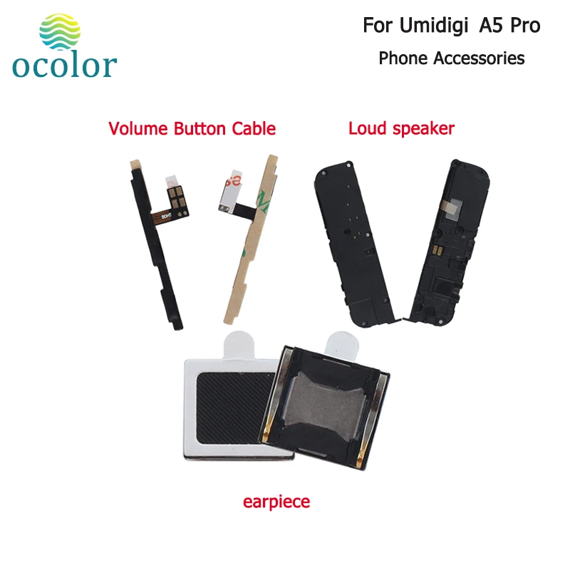 Ocolor для Umidigi A5 Pro громкий динамик новая Замена для Umidigi A5 Pro Кнопка громкости кабель для Umidigi A5 Pro телефонный наушник