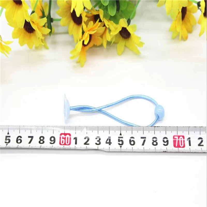

100Pcs/Lot Hair Accessories Flower Scrunchy DIY Headdress Elastic Hair Bands Korean Ribbon Rubber Band Cute Hair Bands for Girls