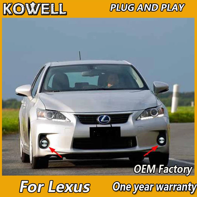 KOWELL стайлинга автомобилей для Lexus CT200H CT ES 200 250 300 светодиодный туман светильник