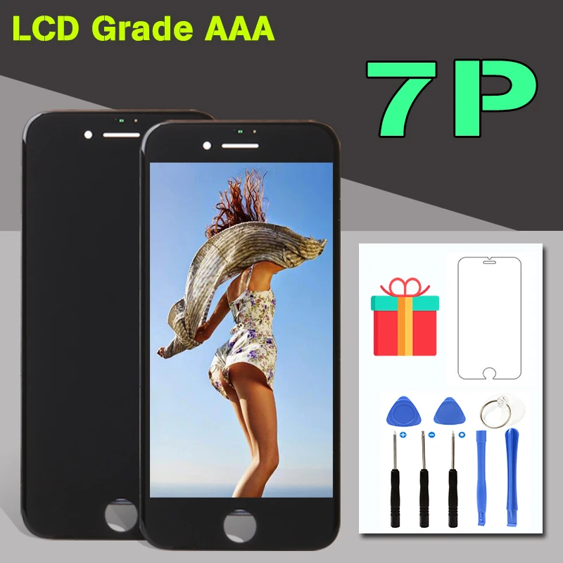 AAA Qualtiy дисплей с сенсорным экраном дигитайзер для iPhone 6+ Plus Замена завод ЖК-дисплей Все протестированные без битых пикселей