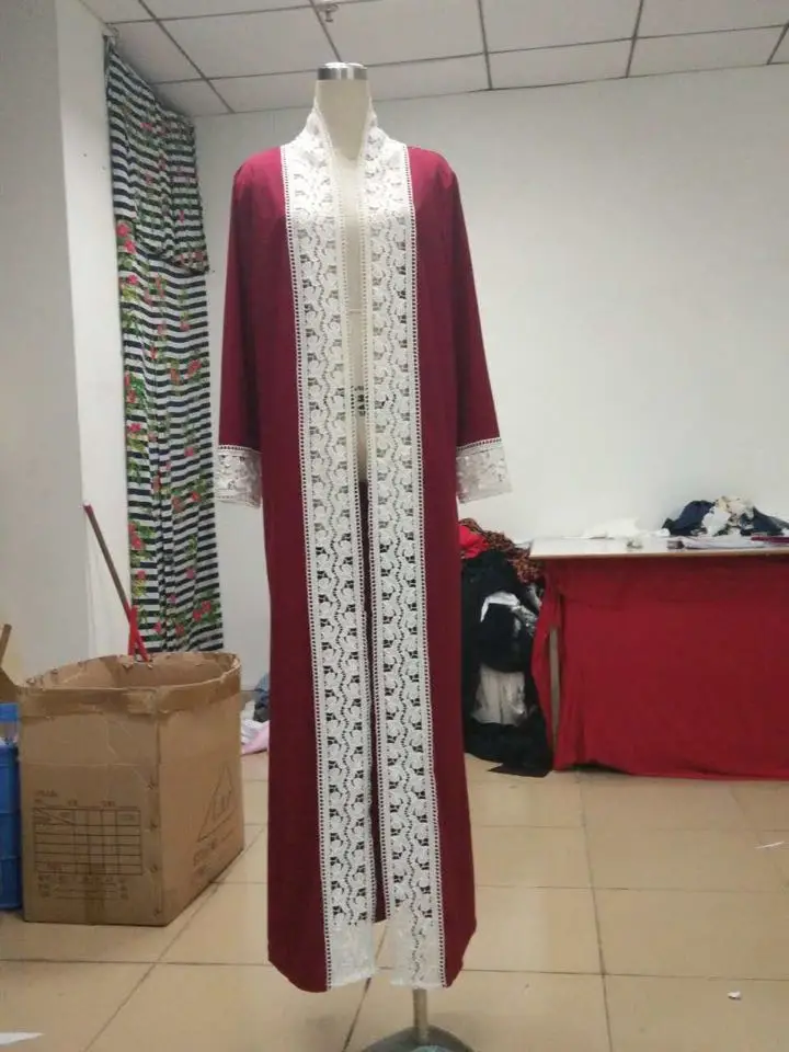 S-2XL модное мусульманское платье с открытой передней частью abaya винтажное платье-Кафтан Длинные платья плюс размер халат длинные платья